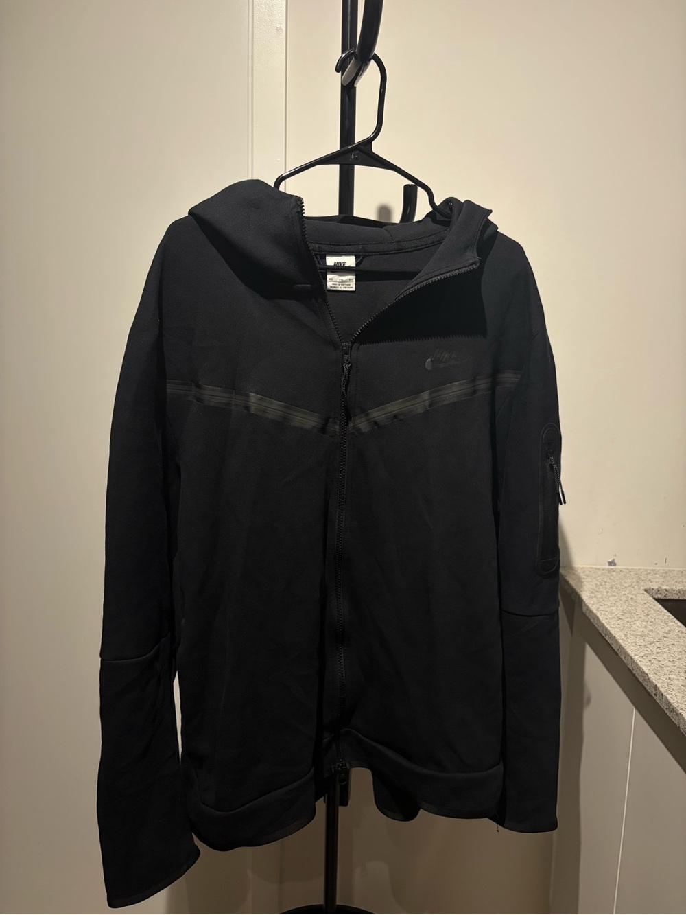 Nike Black Full-Zip Performance Hooded Jacket